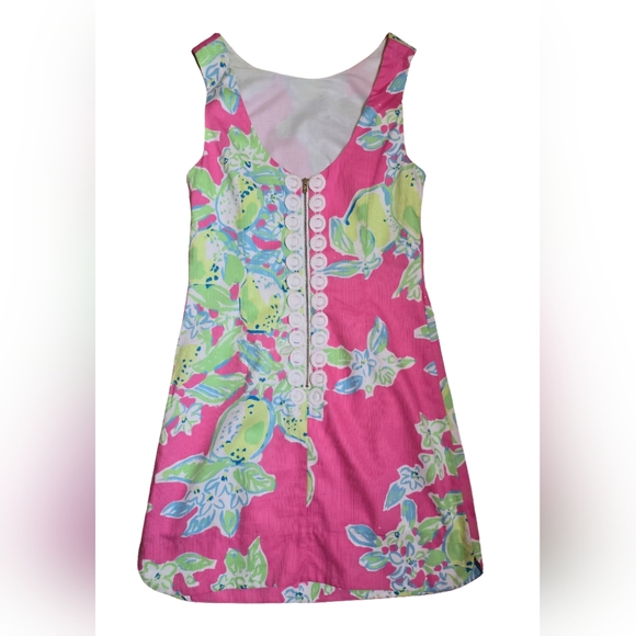 Lilly Pulitzer Delia Shift Dress Hotty Pink Lemonade  Size 00 - Picture 5 of 12